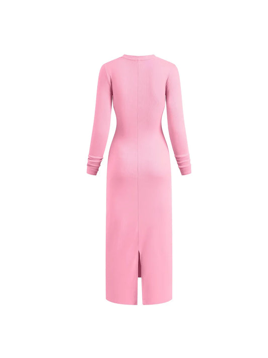 Dyed Washed Slit Maxi Dress