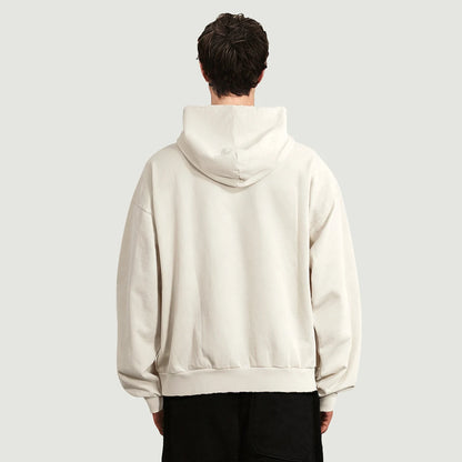 sun faded ripped pocket hoodie