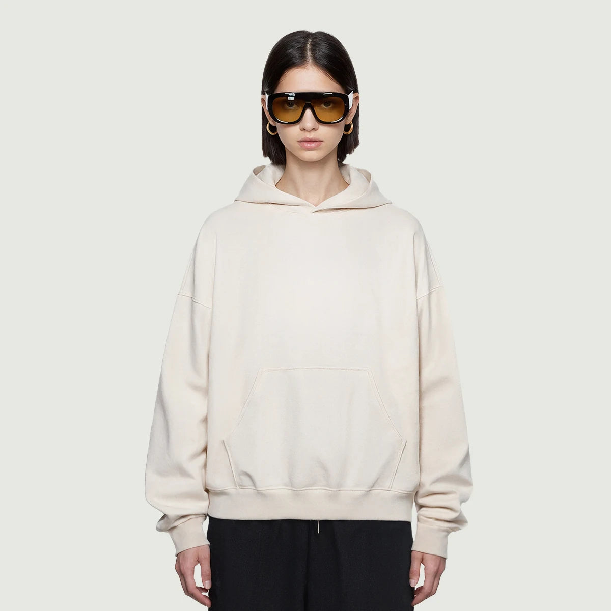 boxy sun faded hoodie