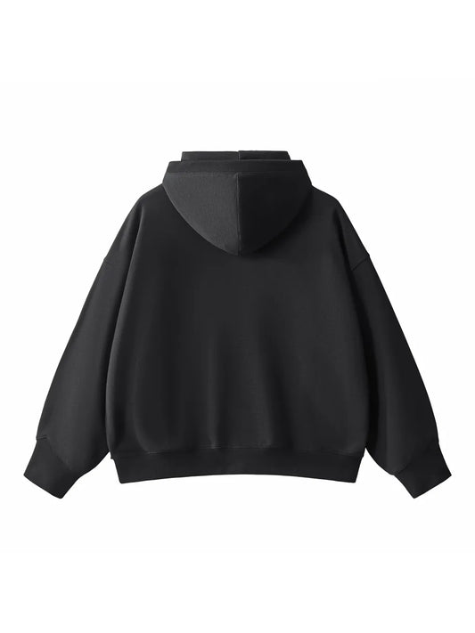 Big Hood Half-Zip Fleece Hoodie